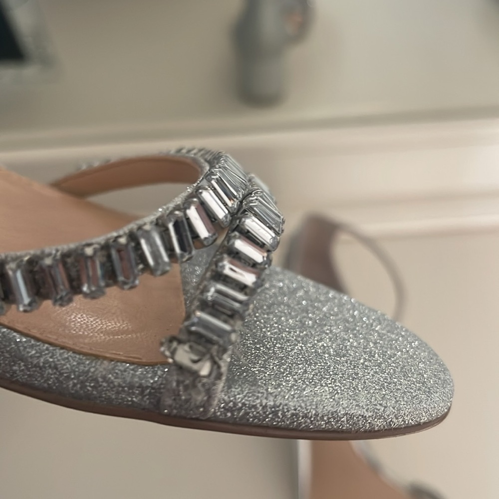 Jewel Badgley Mischka Joanne Evening Sandal Heels - size 7 - Picture 3 of 4
